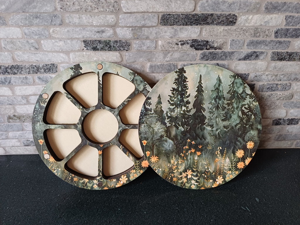 bead storage box - woodland