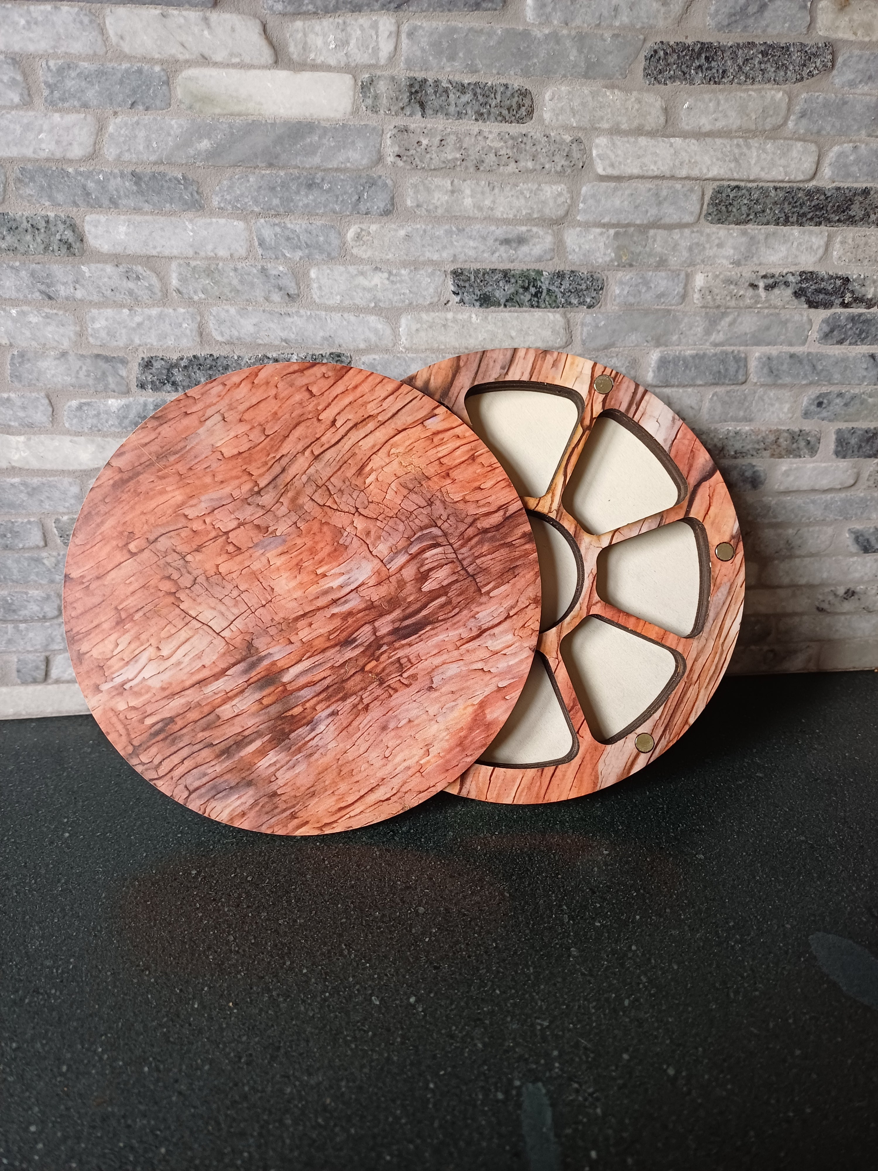 bead storage box - tree bark 2