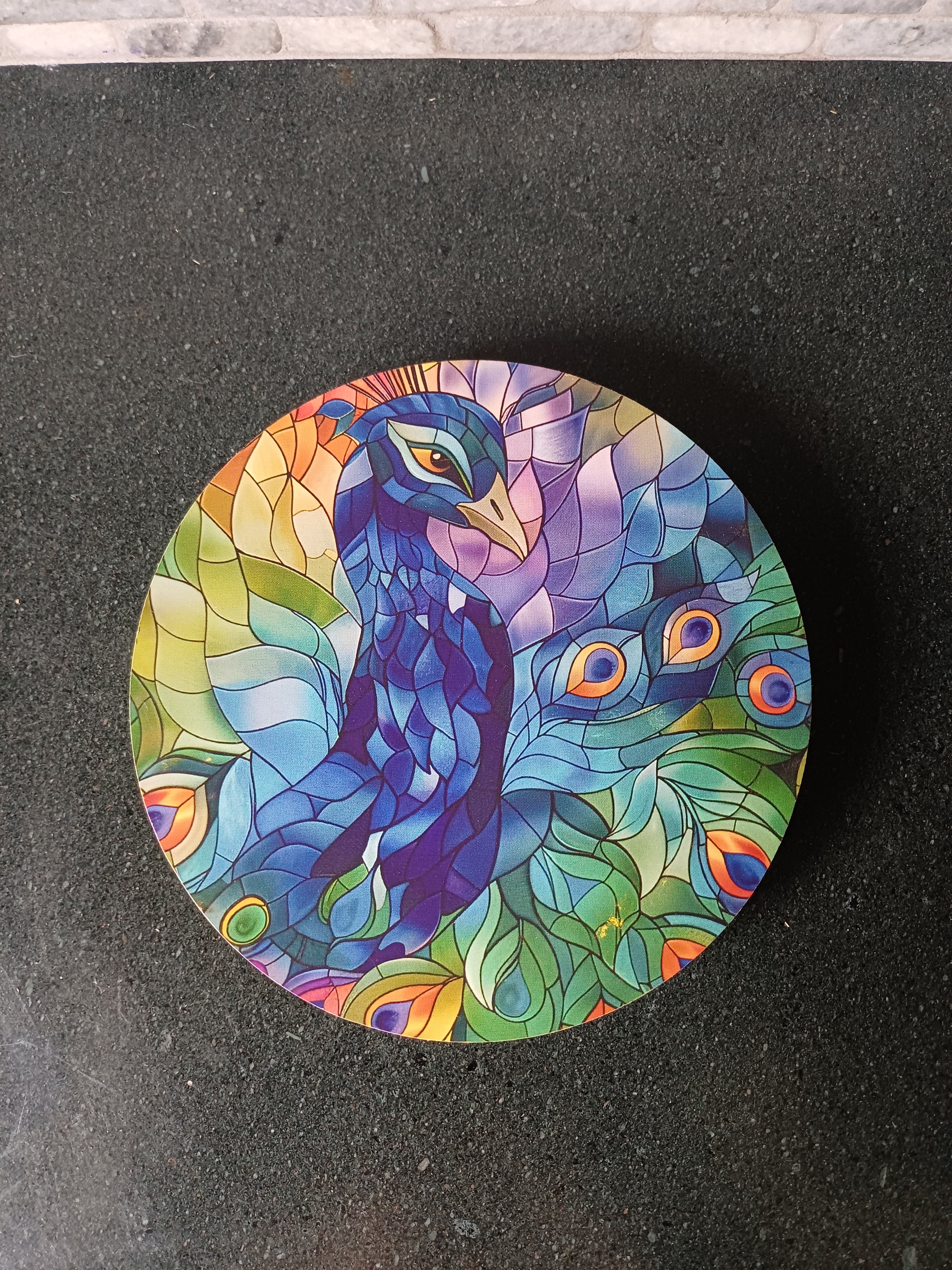 bead storage box - peacock 2