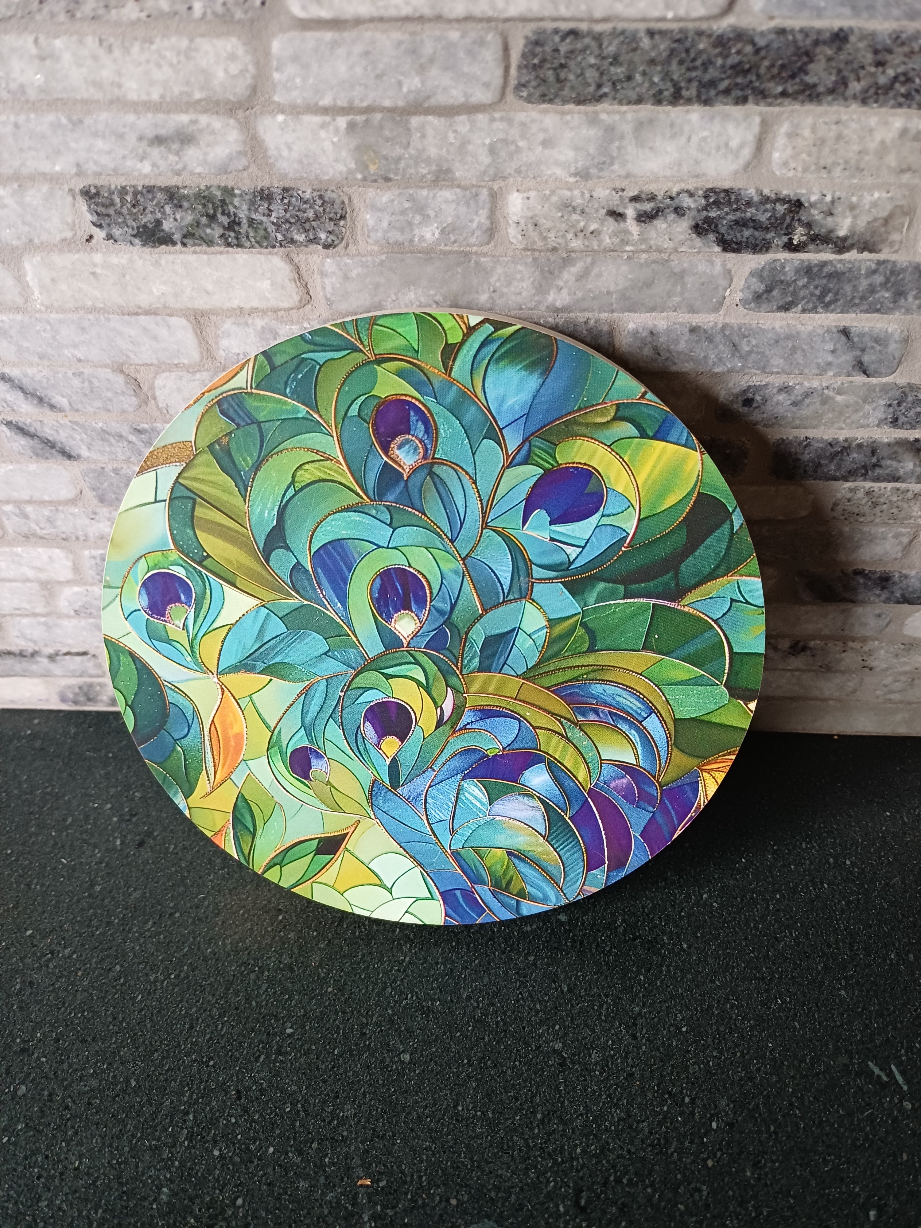 bead storage box - peacock