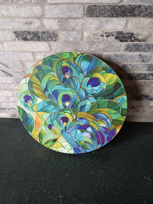 bead storage box - peacock