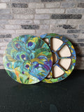bead storage box - peacock